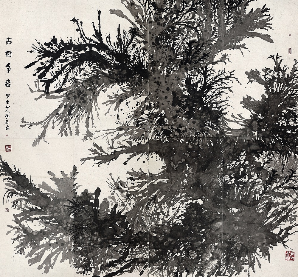 阳光画作《股数争春》