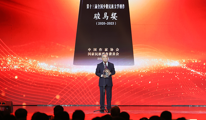 艾布在代表翻译奖获奖者发表感言