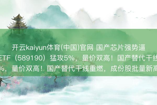 开云kaiyun体育(中国)官网 国产芯片强势逼空，华宝基金科创芯片ETF（589190）猛攻5%，量价双高！国产替代干线重燃，成份股批量新高